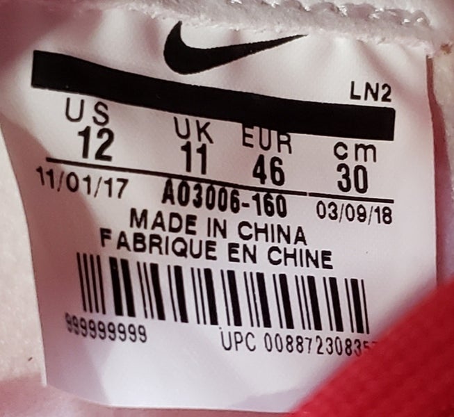 Nike Vapor Untouchable 3 Elite Flyknit Football Cleats red sz 12 AO3006-160