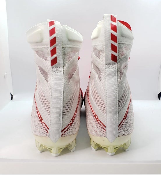 Nike Vapor Untouchable 3 Elite Football Cleat White/Red Men Size 12.5  AO3006-160