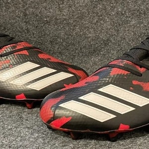Men’s Adidas Adizero Football Cleats Red Black Camo DB0622  Size 9
