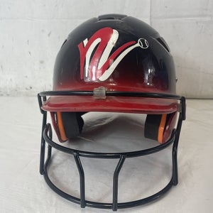 Used Schutt Air 4.2 324200 Fastpitch Softball Batting Helmet W Mask Osfm Jr