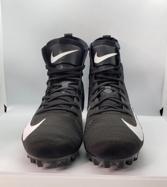 Men Sz 13 - Nike Vapor Untouchable 3 Elite Flyknit Black Red Cleats  AO3006-040