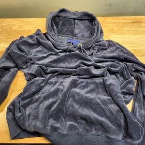 Navy Velour Adult Unisex XL Sweatshirt