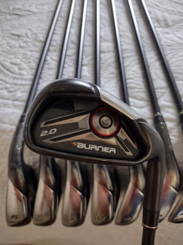 TaylorMade Burner 2.0 Iron Set 4-PW, AW (8 clubs), Graphite Shaft Regular Flex