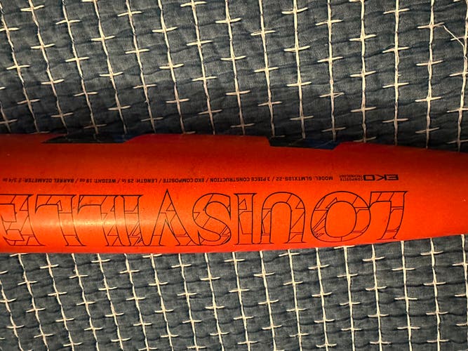 Used USSSA Certified 2022 Louisville Slugger Composite Meta Bat (-10) 19 oz 29"