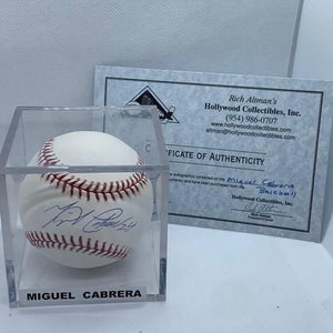 Miguel Cabrera Signed Rawlings Baseball with Case - Hollywood Collectibles COA