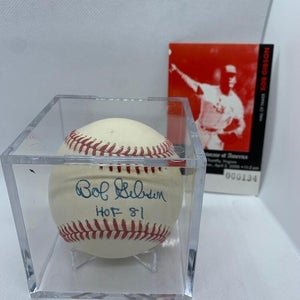 Bob Gibson Signed Rawlings Baseball with Case - Collectors Showcase of America