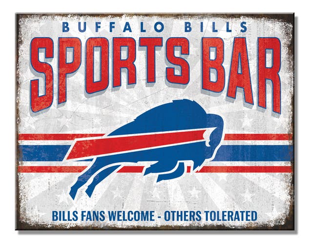 Buffalo Bills Sports Bar Tin Sign 16'' x 12.5''