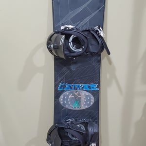 Used Men's La Mar Fascination 144 Snowboard All Mountain With Bindings Directional Twin