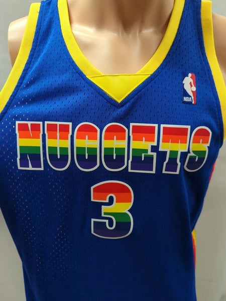 Allen iverson denver nuggets rainbow jersey sale