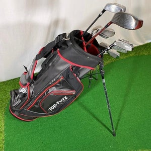 Senior or Amateur Top Flite Golf Club Complete Set With Stand Bag