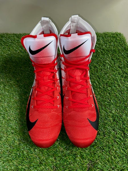 Nike, Shoes, Nike Vapor Untouchable 3 Elite Football Cleats White Gym Red  Size 3 Ao306160