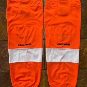Orange Used Medium Bauer Socks