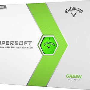 Callaway Supersoft 2023 Golf Balls (Matte Green, 12pk) Super Long NEW & IMPROVED