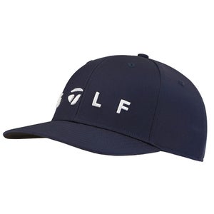 NEW TaylorMade Lifestyle "Golf" Logo Navy Adjustable Snapback Golf Hat/Cap