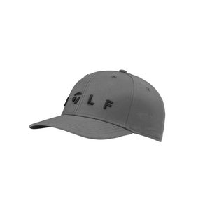 NEW TaylorMade Lifestyle "Golf" Logo Charcoal Adjustable Snapback Golf Hat/Cap