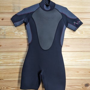 Aqua Lung PINK Shorty Wetsuit Quantum Stretch 3mm Women's Size 7/8 EXCELLENT!!