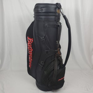 Burton Budweiser Vintage 6-Way Divider Staff Golf Cart Bag Black Red Made in USA