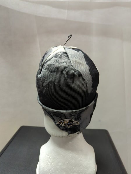 Men's New Era Black Baltimore Ravens 2022 Sideline Ink Dye Cuffed Knit Hat