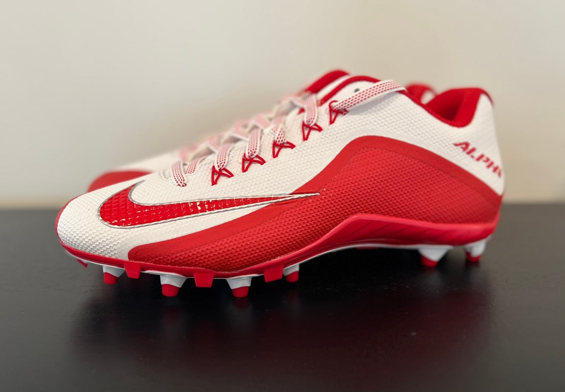 “Off-White” J1 Low Football Cleats 13 M / Red