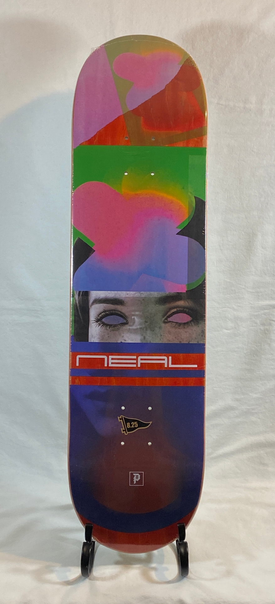 Primitive Robert Neal "Eyes" 8.25" Multicolor Skateboard Deck New