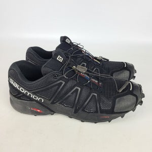 Salomon Speedcross 4 Men's Black Trail Running Sneaker Shoes 383130 Size 10.5