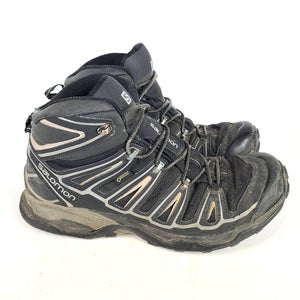 Salomon X Ultra Mid Gore-Tex GTX Hiking Boots Mens Size 11.5 Black Gray