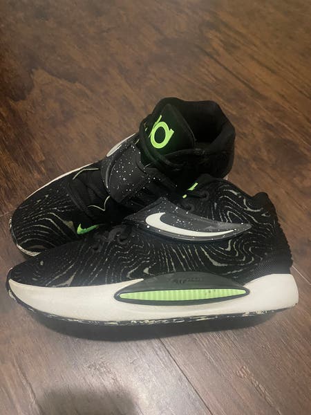 Nike KD 14 Kevin Durant Green Glow size 8 mens basketball