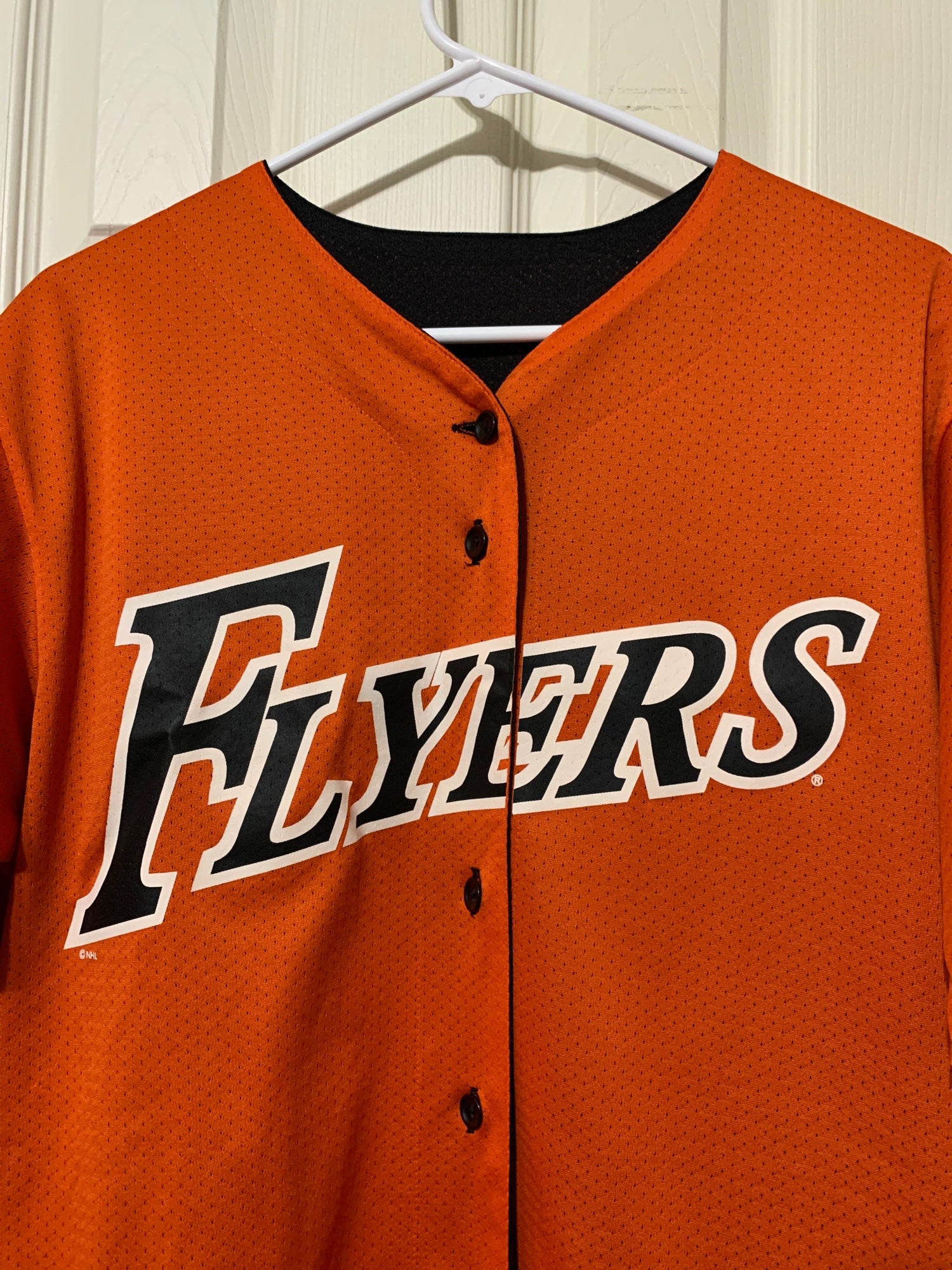 Majestic NHL PHILADELPHIA FLYERS button up baseball style