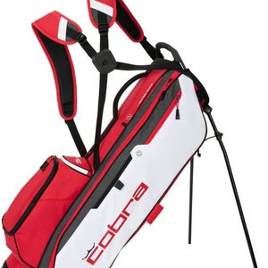 NEW 2022 Cobra Ultralight Pro Ski Patrol/Black 4-Way Golf Stand Bag