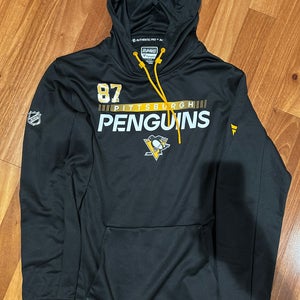 Sidney Crosby Pittsburgh Penguins Fanatics Authentic Pro Locker Room Hoodie Large Team Player Issue