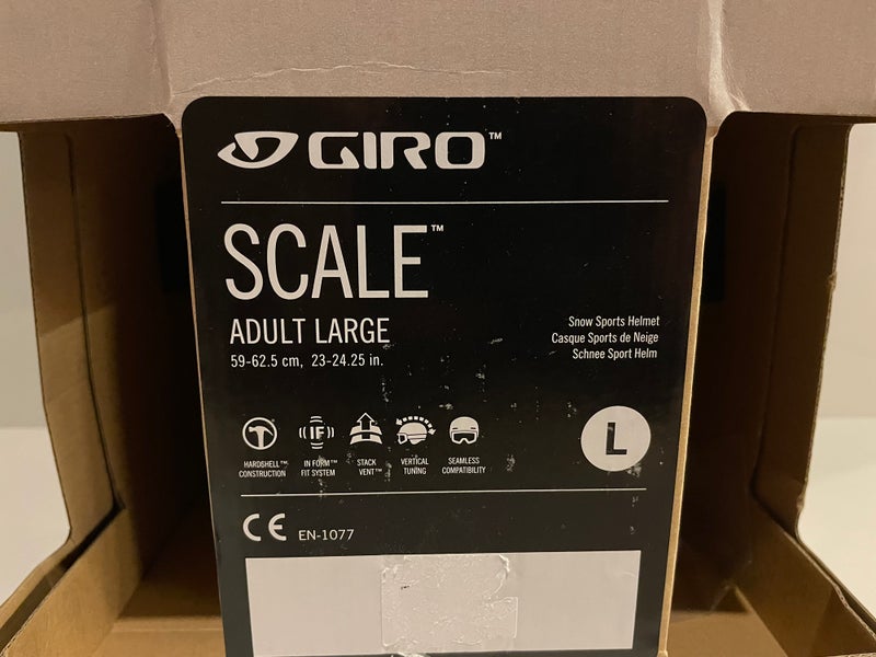 New GIRO Scale Ski Snowboard Adjustable Helmet Matte Black - Adults ...