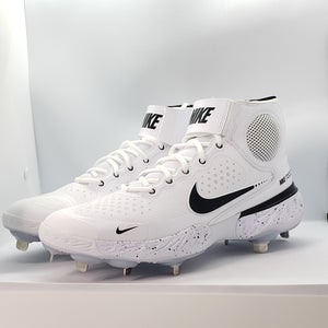 Men's Nike Alpha Huarache Elite 3 Baseball Cleat White CV3550-105 Size 11