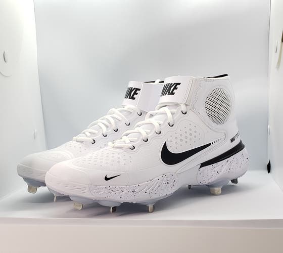 Men's Nike Alpha Huarache Elite 3 Baseball Cleat White CV3550-105 Size 11