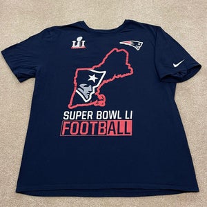 New England Patriots Shirt Men XL Nike Brady NFL Football Super Bowl 51 Falcons
