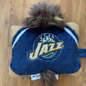 Utah Jazz NBA BASKETBALL SUPER AWESOME Bear Mascot 12 X 12 Mini Pillow Pet!