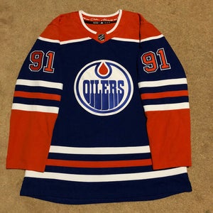 Edmonton Oilers Caggiula 91 Retro Alternate Reebok NHL Hockey Jersey Size 52