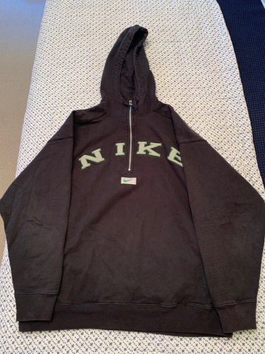 Men's XL Vintage Nike Hooded 1/4 Zipper Sweatshirt