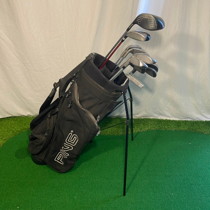 Ping K15 Golf Club Complete Set With Ping Hoofer Stand Bag SidelineSwap