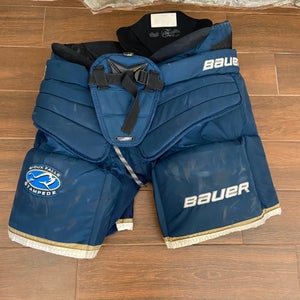 Senior Used Large Bauer Hockey Goalie Pants Pro Stock