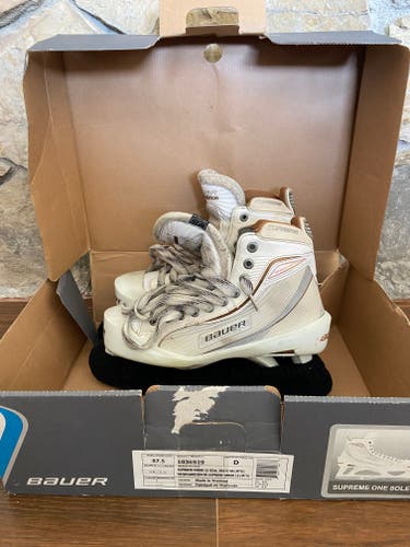 Senior Used Bauer Supreme One80 LE Hockey Goalie Skates Regular Width Size 7.5