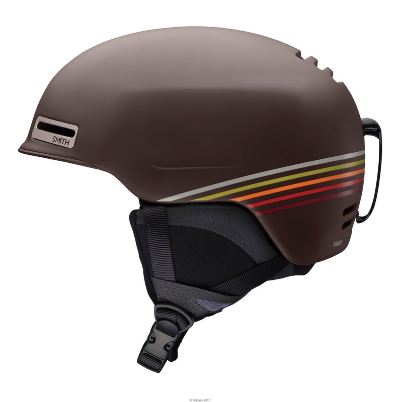 New Small Smith Maze Brown Pinstripe Helmet (SY1320)