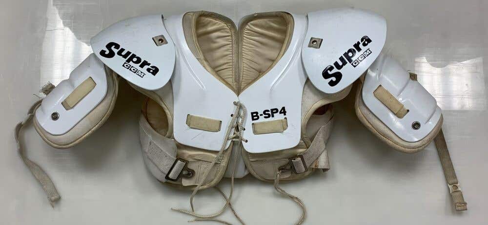 Vintage CCM Shoulder Pads Supra B-SP4 small senior size Sr ice hockey pad chest