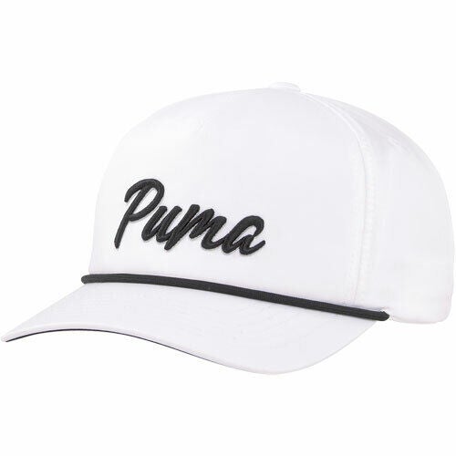 Puma Retro Rope Snapback Men's Golf Cap - WHITE Snapback Puma Golf Hat