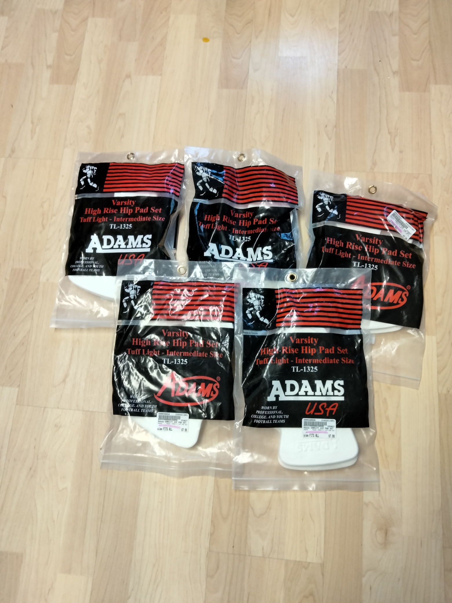 New Adult Large Adams Varsity high rise hip pad set