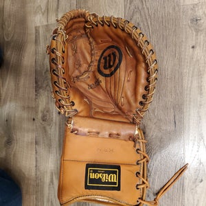 Vintage Wilson H-8303 Double Leather goalie glove