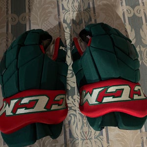 CCM 14" Pro Stock HGTK Gloves minnesota wild