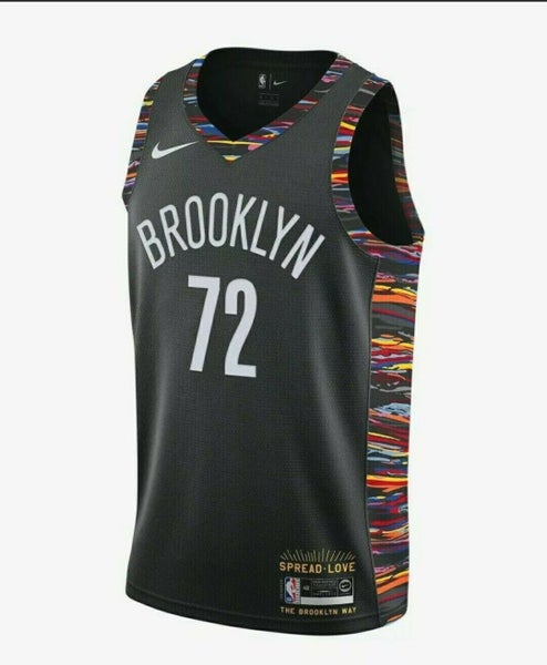 Nike Brooklyn Nets White Biggie City Jersey Small