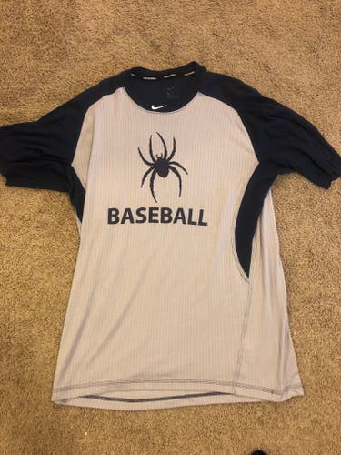 XL Nike Gray 3/4 Baseball Shirt