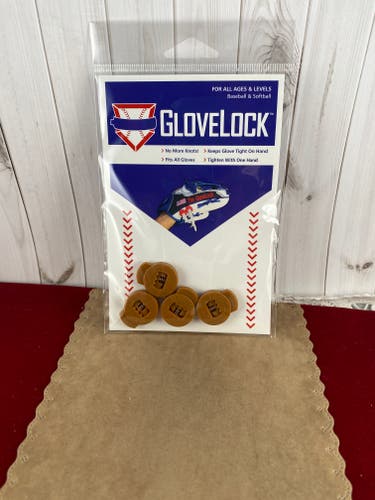 New BROWN TAN Glove Locks Keep Baseball Glove Laces Tight Free Shipping USA Only