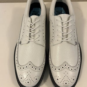 G/Fore G4 GFORE Longwing Gallivanter Golf Shoe Size 11 Snow/Charcoal